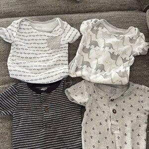 Set of Four Simple Joy 3-6 Month Onsies